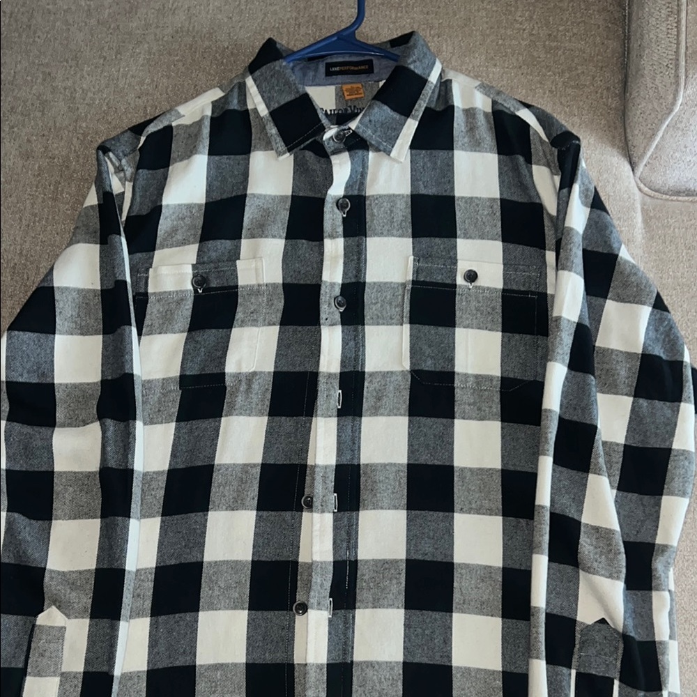 Black and White Checkered Men's Shirt